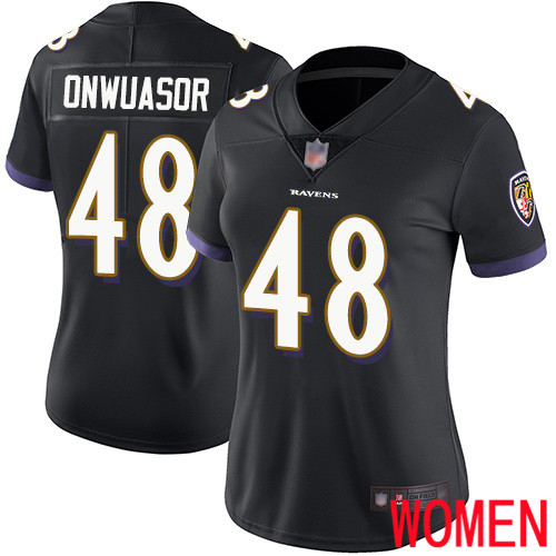 Baltimore Ravens Limited Black Women Patrick Onwuasor Alternate Jersey NFL Football #48 Vapor Untouchable